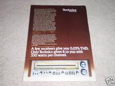 Technics Ad, SA-1000, 300x2 watts 1 pg,specs, 1978