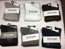 NEW ONE PAIRS  STACY ADAMS  OVER THE CALF SLICk SILKY RIBBED MEN'S DRESS SOCKS