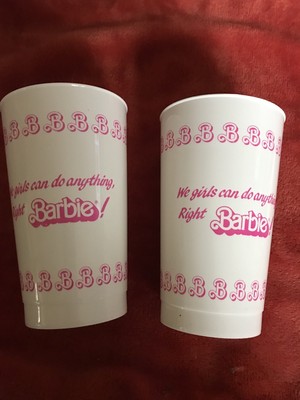 barbie plastic cups