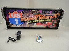 US-1 Highway Wrecker Electric Trucking Store /Rec Room Display SIGN
