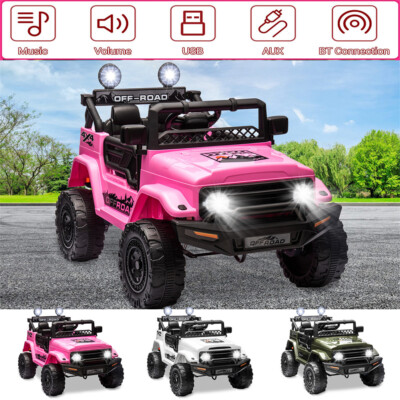 12V Kids Ride On Car 2 Seater Electric Vehicle Toy Truck Jeep w/Remote Control 