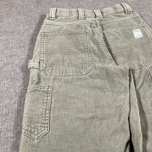 Old Navy Corduroy Painter Jeans Boys Size 7 Gray Adjustable Waist Y2K - Picture 7 of 12
