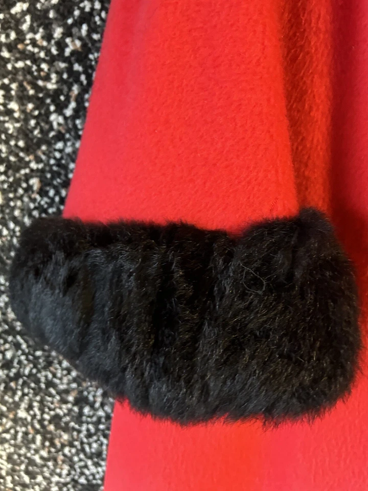 Abrigo de lana mohair polar Downy de colección de los años 50 Andover Stevens cuello visón grande Foto 3 de 4