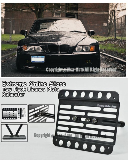 19962002 For BMW Z3 ZSeries Front Tow Hook License Plate Bracket