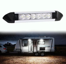 FOGATTI RV Porch Light 8W LED Exterior Utility Awning Light 1100LM for RV Camper