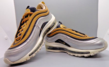 Nike Air Max 97 Metallic Gold Silver Black Women's 7 Great for Olympics Season