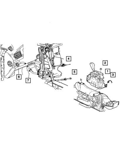 Selector de transmisión delantero para Chrysler Pacifica 2004-2005 (N/P 5310000AD)