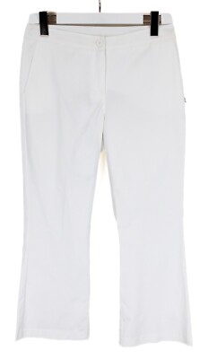 VICARIO CINQUE Paradisi Trousers Women's SMALL White Bootcut Capri