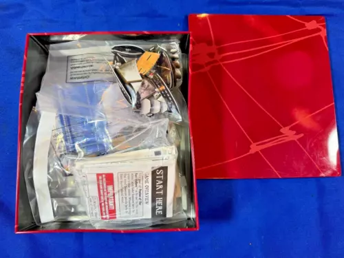 Pirates of the Revolution Game Pieces as shown w Red Tin Box