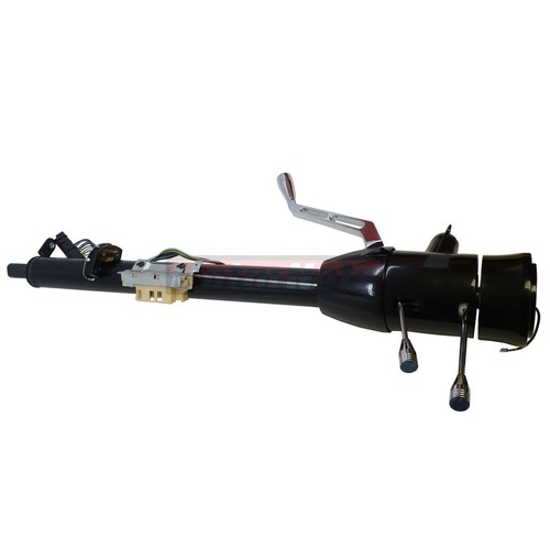 32" Auto Column Shift Tilt Steering Column w/ Key & 9Hole Wheel Adapter GM Black - Bild 2 von 6