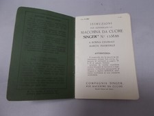 SINGER LIBRETTO ISTRUZIONI "VINTAGE" PER MACCHINA DA CUCIRE N. 15M88 Mod. K4545