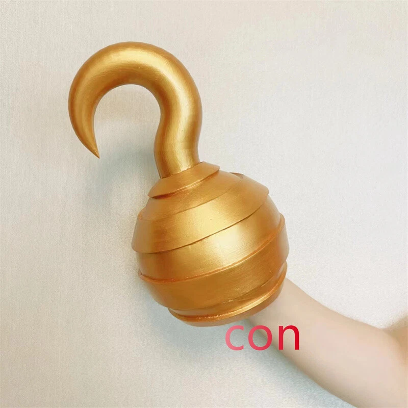 Sir Crocodile Cosplay Golden Pirate Hook Halloween Toy Handmade Anime Accessory - Image 4 of 4