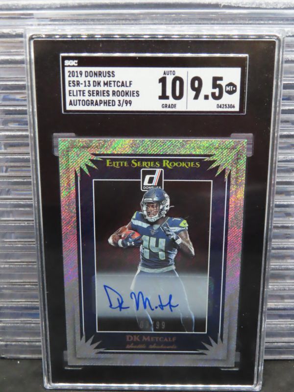 DK Metcalf Panini Donruss Elite Series Rookies #ESR13 Autograph