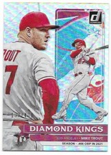 2022 Panini Donruss Season Stat Line Parallel Mike Trout DK #137/400 (14) Angels