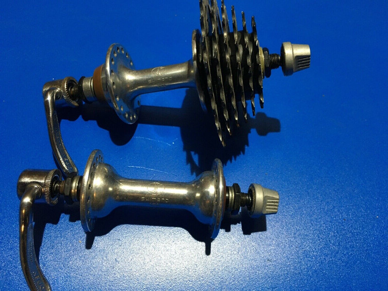 Shimano 105 golden arrow hubset 36h casette vintage japan 1984-5 excellent