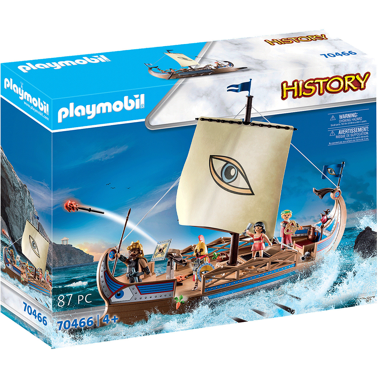 Playmobil History 70466 la galère Argo de Jason jouet mythologie grecque