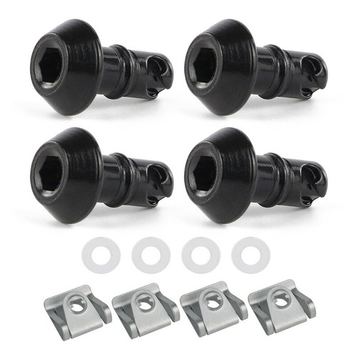 4 PCS Quarter Turn + Clips Fairing Dismantle Bolts Fit For Aprilia Race Fairings - Picture 9 of 22