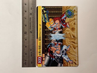 Ryu VS Ken Street Fighter II Arcade capcom JAPAN GAME CARDDASS No