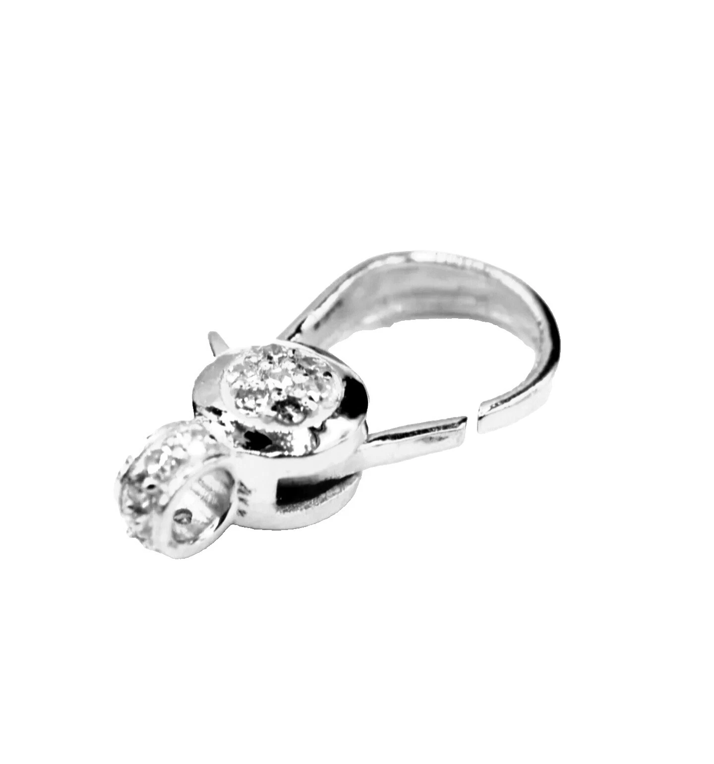 Oro blanco blanco Broches y Ganchos Para Hacer Joyas