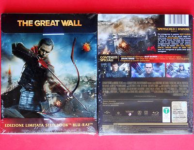 blu ray disc the great wall steelbook metal box limited edition matt damon yimou