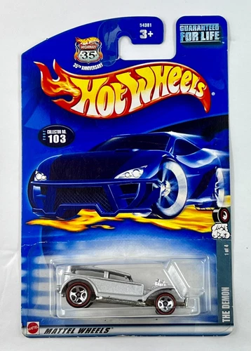New Hot Wheels 2002 #103 Red Line Series The Demon - FREE SHIPPING  T24