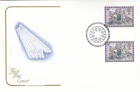 Christmas GUTTER PAIRS GB Cotswold FDC Bethlehem 1979 NO INSERT (104652)