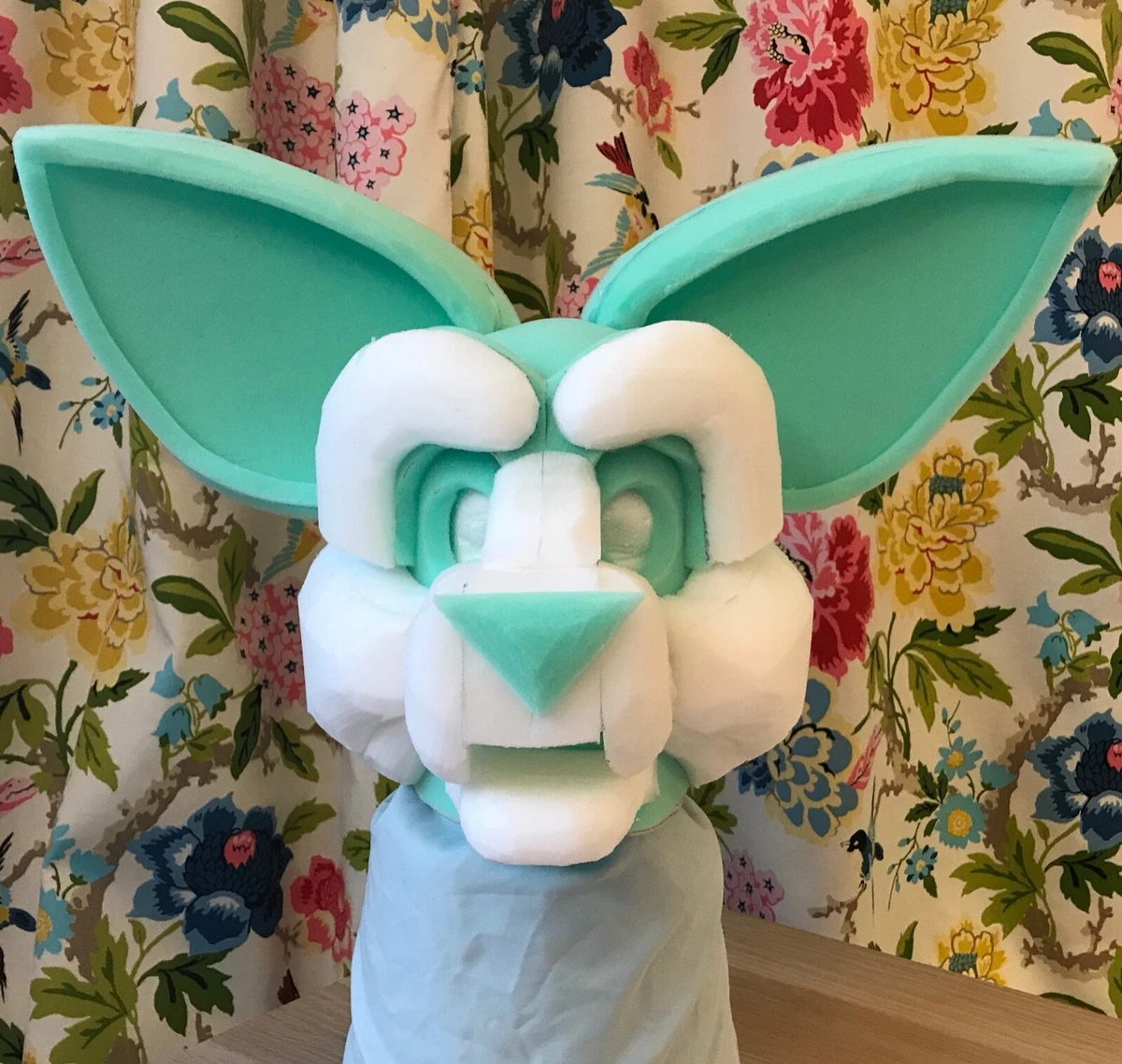 Fursuit Handmade Head Base Fennec Fox Foam Furry Custom - READY FOR FURRING!