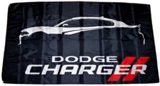 DODGE CHARGER 3'X5' FLAG BANNER MOPAR CHRYSLER MAN CAVE RACING FAST SHIPPING