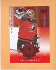 TAYLOR GAUTHIER 2021 UPPER DECK TEAM CANADA JUNIORS SP 250 EXCLUSIVES #15 CANADA