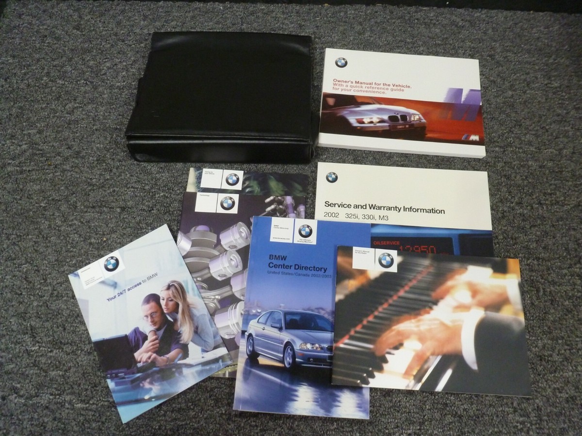 2002 BMW M Roadster M Coupe Owner Operator Manual User Guide Set