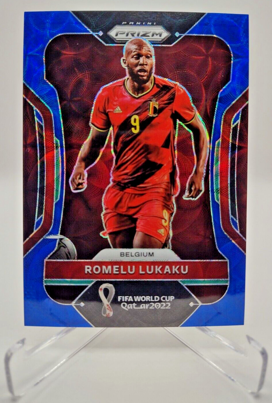 2022 Panini Prizm World Cup Romelu Lukaku #20 Choice Blue Prizm /135 Belgium