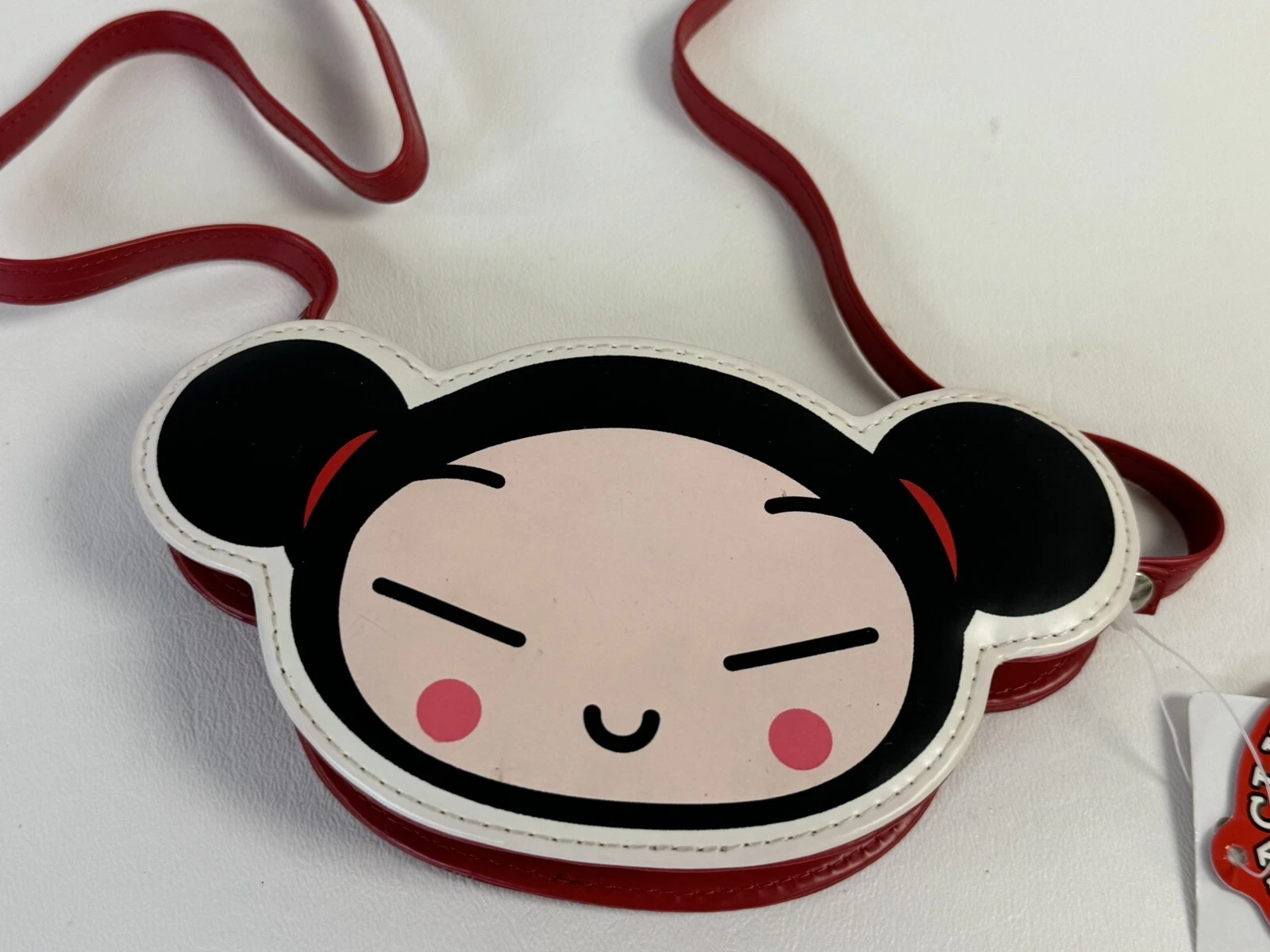 뿌까 페이스 헤드 레드 코인 파우치 미니 크로스바디 뿌까클럽 스페셜 신상품-Freehip.co.kr