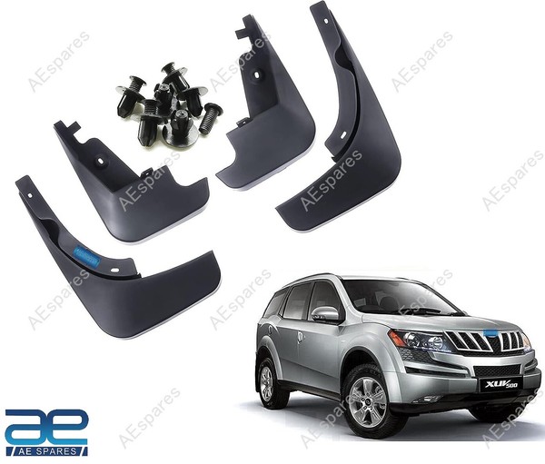 Schlamm Klappe Set Von 4 Schwarz FüR Mahindra Xuv 500 2011-2015 ECS-image