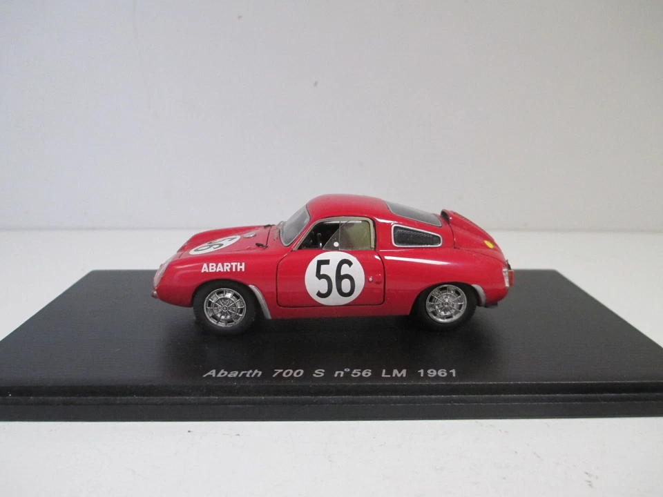 ABARTH 700 S LM LEMANS 1961 SALA RIGAMONTI N° 56 par SPARK Résine S1337 au 1/43 - Photo 3/4