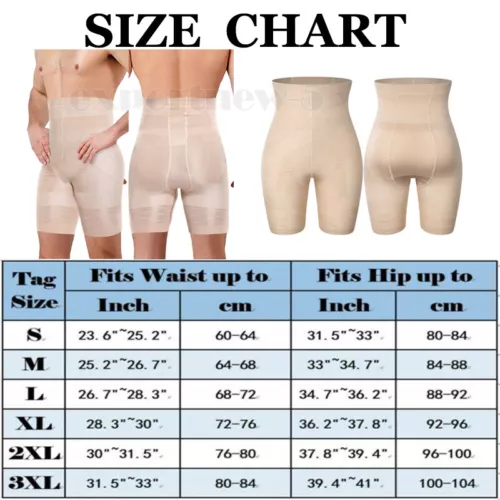 Herren Kompression Hohe Taille Boxershorts Bauch Slim Body Shaper Gürtel Hose US - Bild 26 von 29
