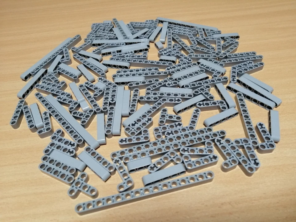 LEGO TECHNIC Konvolut Liftarme hellgrau / Lochstangen Technik Sammlung - Bild 3 von 4