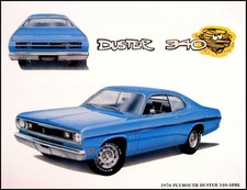 1970 Plymouth Duster 340 Poster Print 30 11 X 17