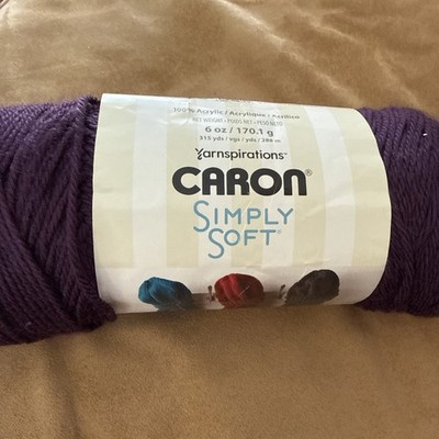 Caron Simply Soft Medium Weight 100% ACRYLIC YARN Plum Perfect