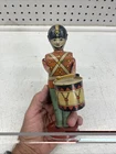 Vintage J. Chein Parade Drummer Boy Marching Band Tin Litho Wind-Up Toy 8 1/2"
