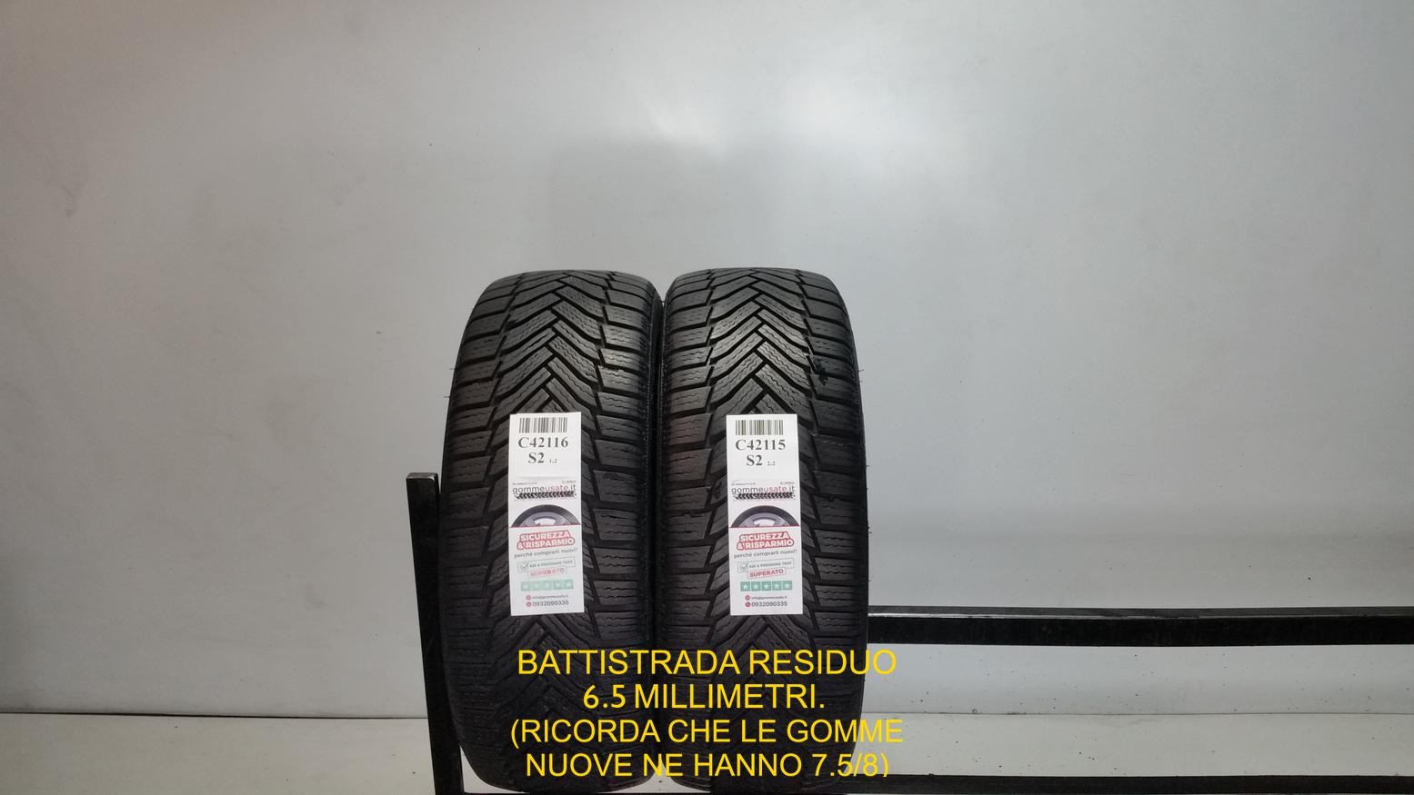 GOMME USATE  TERMICHE 225/45R17 94V MICHELIN ALPIN 6 PNEUMATICI C42116