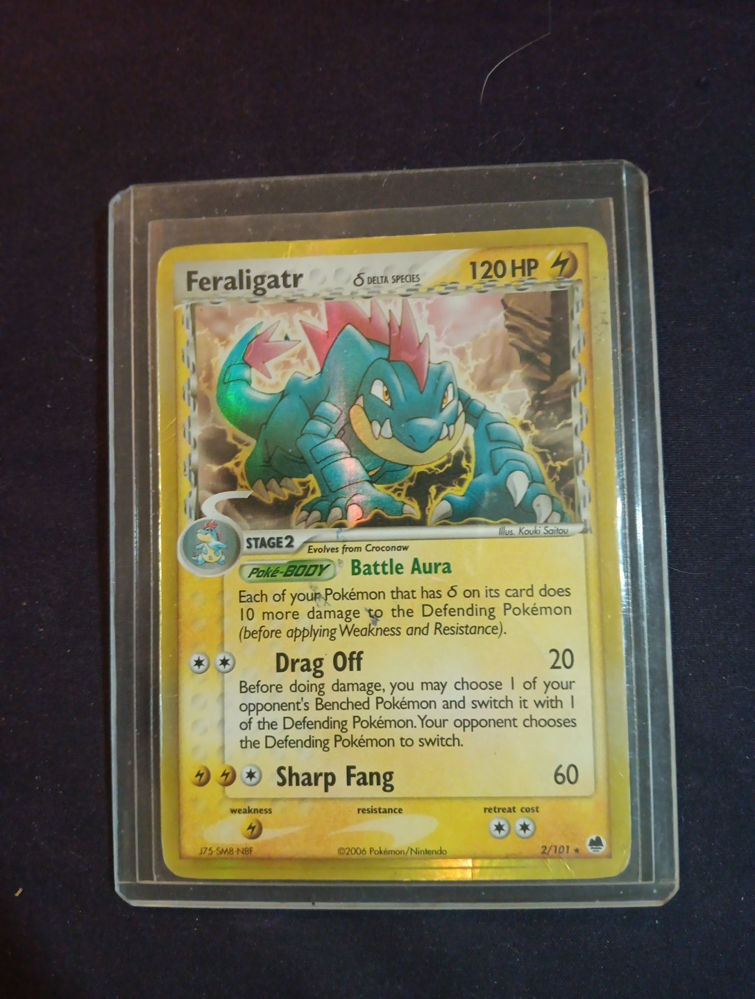 Feraligatr (Delta Species) 2/101 Dragon Frontiers Reverse Holo