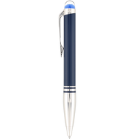 Montblanc Starwalker Blue Planet Doué Kugelschreiber Blau Silber Id: 132437 Neu