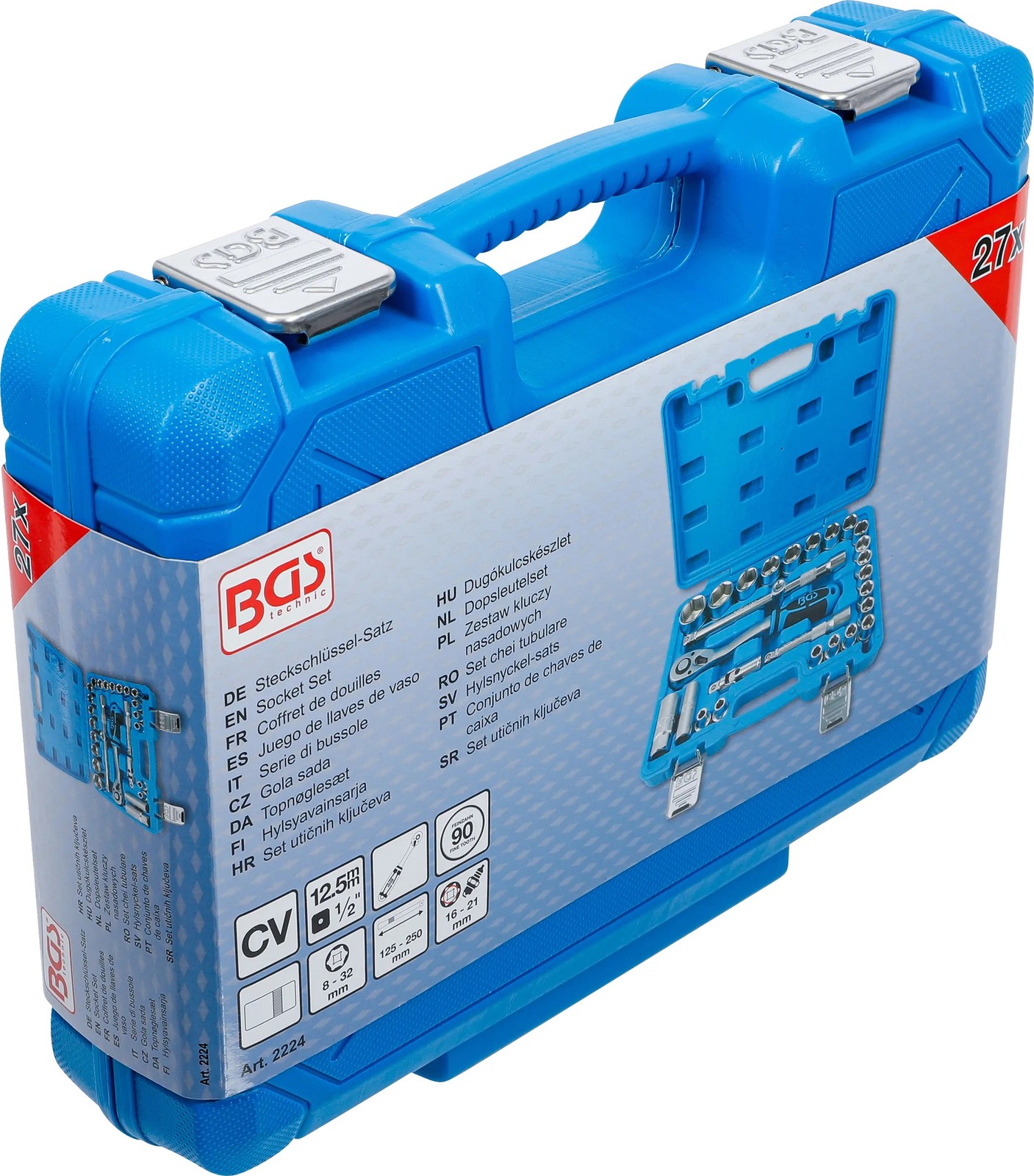 Bgs 2224 Set di Chiavi a Bussola | Azionamento 12,5 Mm (1/2") | Sw 8 - 32 Mm | 27 Pezzi - Miniatura 6