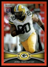 Jerel Worthy 2012 Topps Chrome #93 Packers Insert ? SEE SCAN! FREE SHIPPING