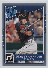 2017 Panini Donruss Rated Rookies Gray Border 91/199 Dansby Swanson #33 0c6