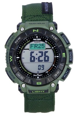 Casio Pro Trek Climber Line Digital Stoffarmband Solar PRG-340B-3 100M Herrenuhr