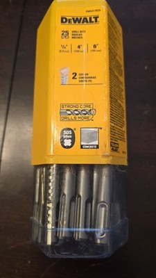 DeWalt DW5417B25 DeWalt 1/4'' x 6'' Rock Carbide SDS+ Hammer Bit (Bulk 25)