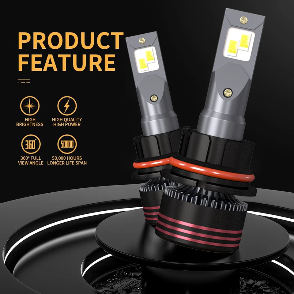 9007 Bombillas LED altas/bajas 6000 k para Ford Explorer Sport Trac 2001-2005 Foto 4 de 4