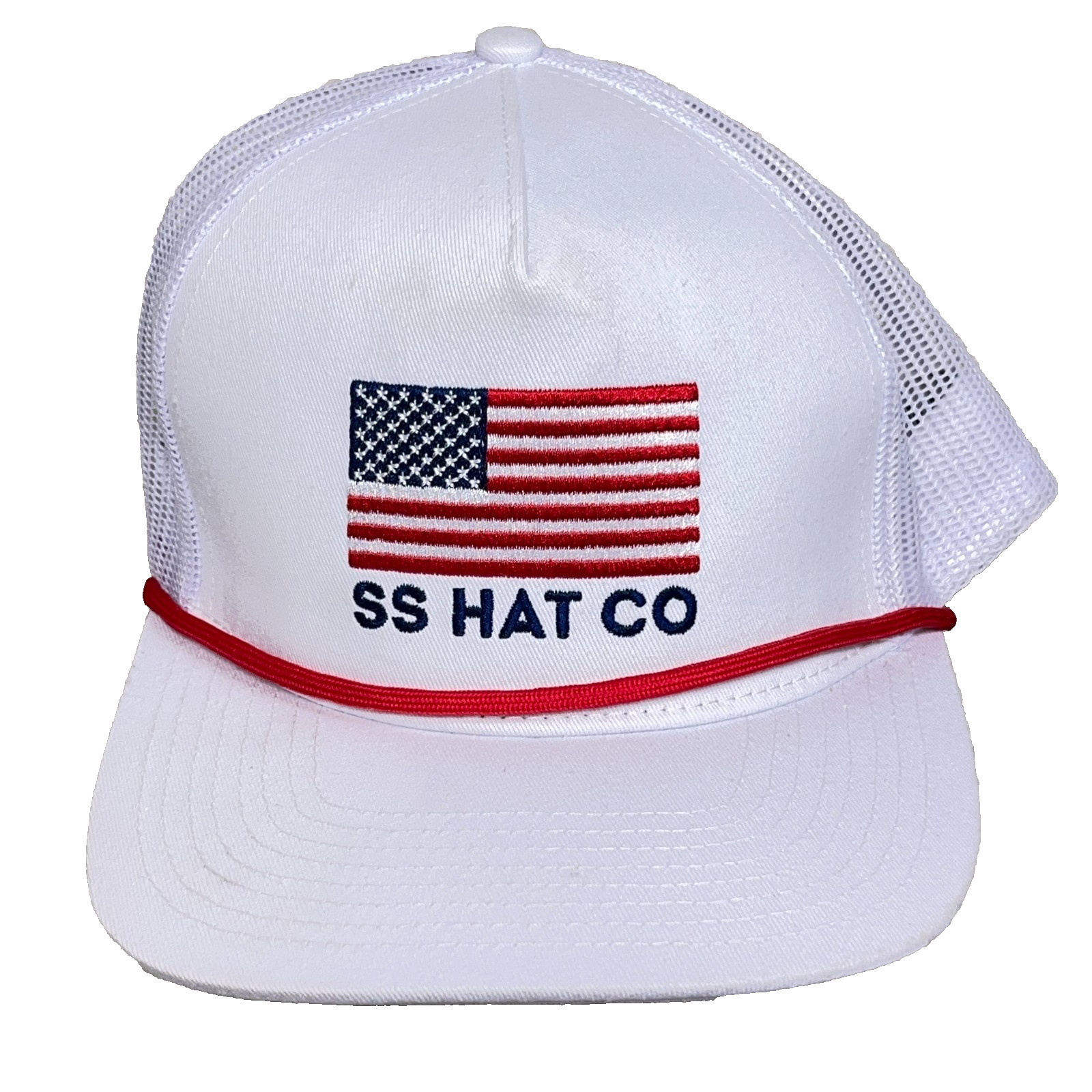 Southern String Hat Cap Snapback Trucker White Re… - image 1