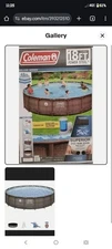Coleman Power Steel Deluxe Above Ground Swimming Pool - 18ft x 48in
